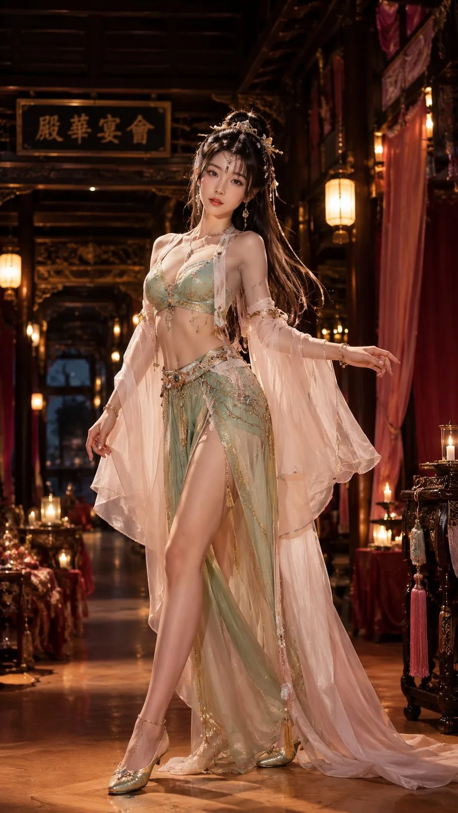สาวจีนสุดฮอตสไตล์โบราณ: แดนเซอร์เย้ายวนในงานเลี้ยง 2