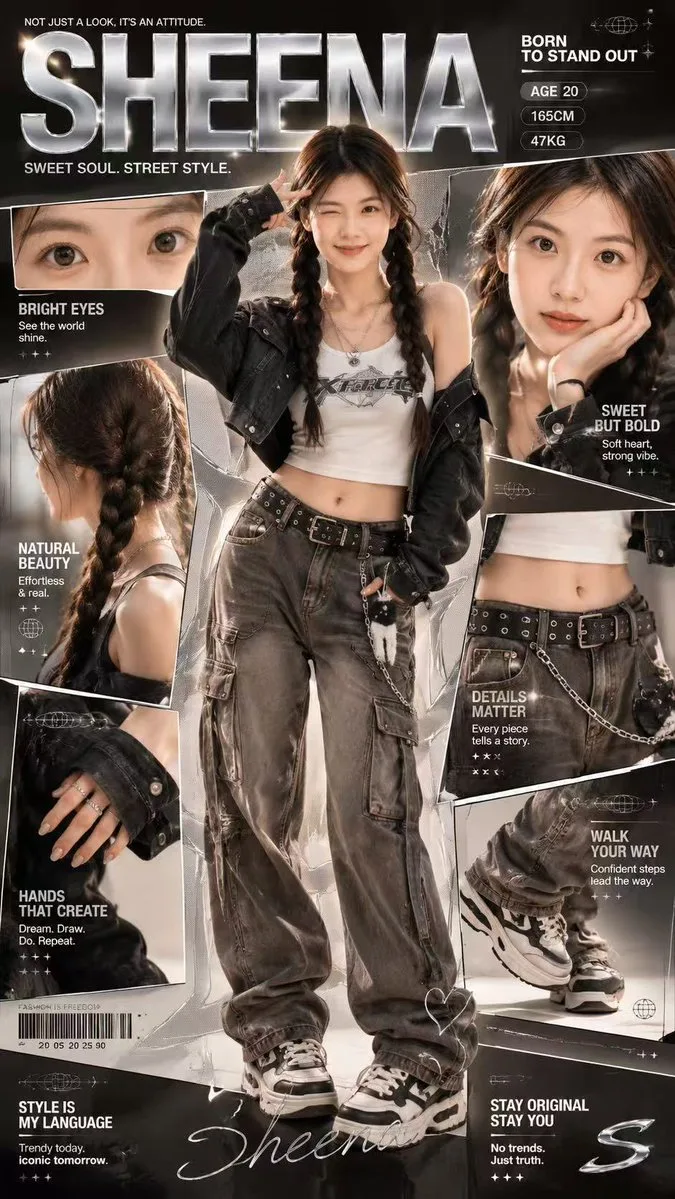 โปสเตอร์แฟชั่น Sheena สาว Y2K สุดชิค 1