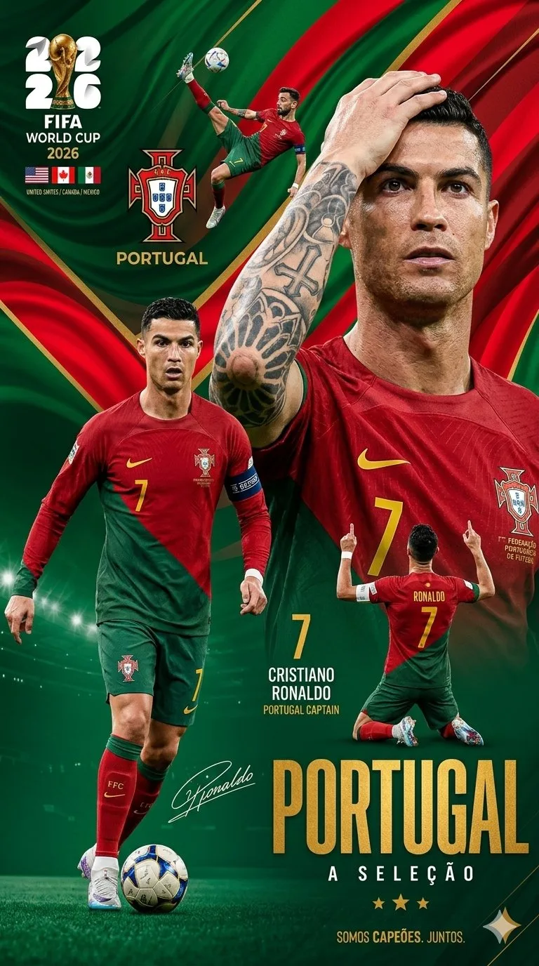 โปสเตอร์ฟุตบอลโลก 2026: ทีมชาติโปรตุเกสสุดปัง 1