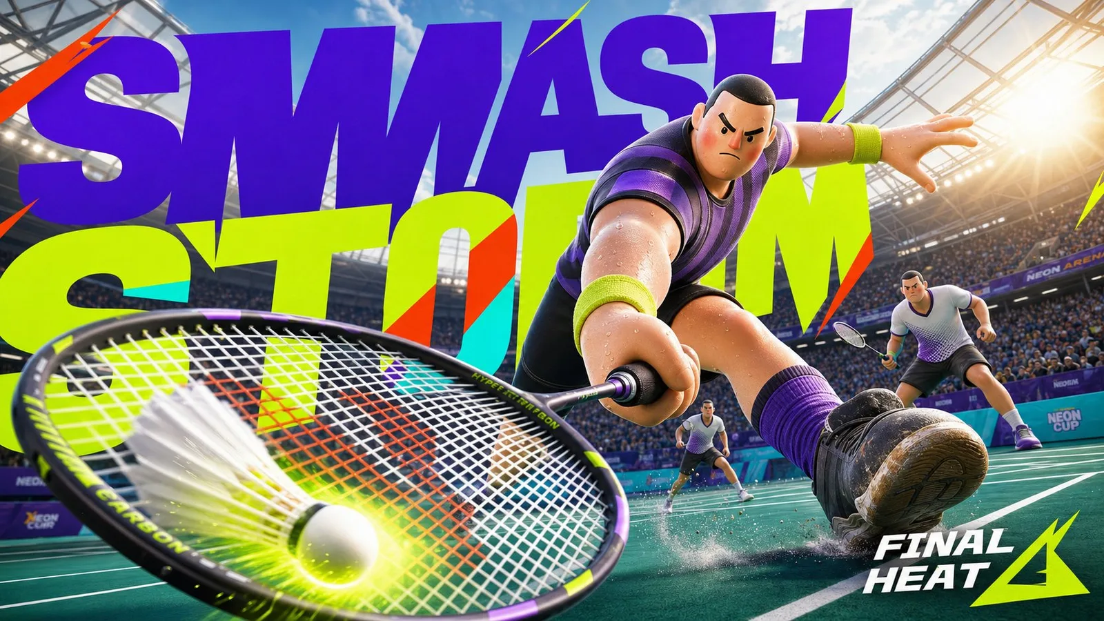 โปสเตอร์นักกีฬาการ์ตูน 3D สุดมันส์ 1