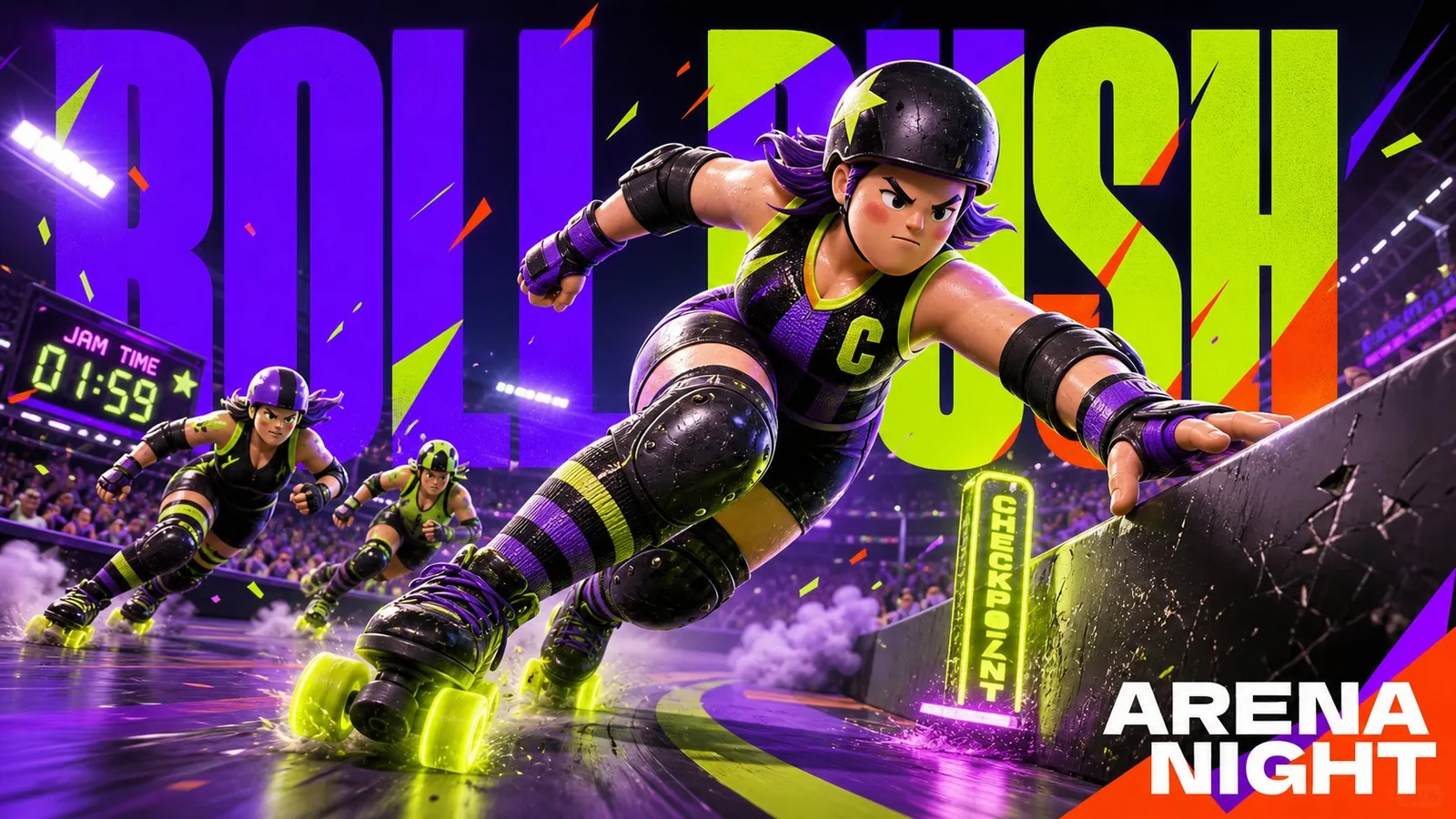 โปสเตอร์นักกีฬาการ์ตูน 3D สุดมันส์ 2