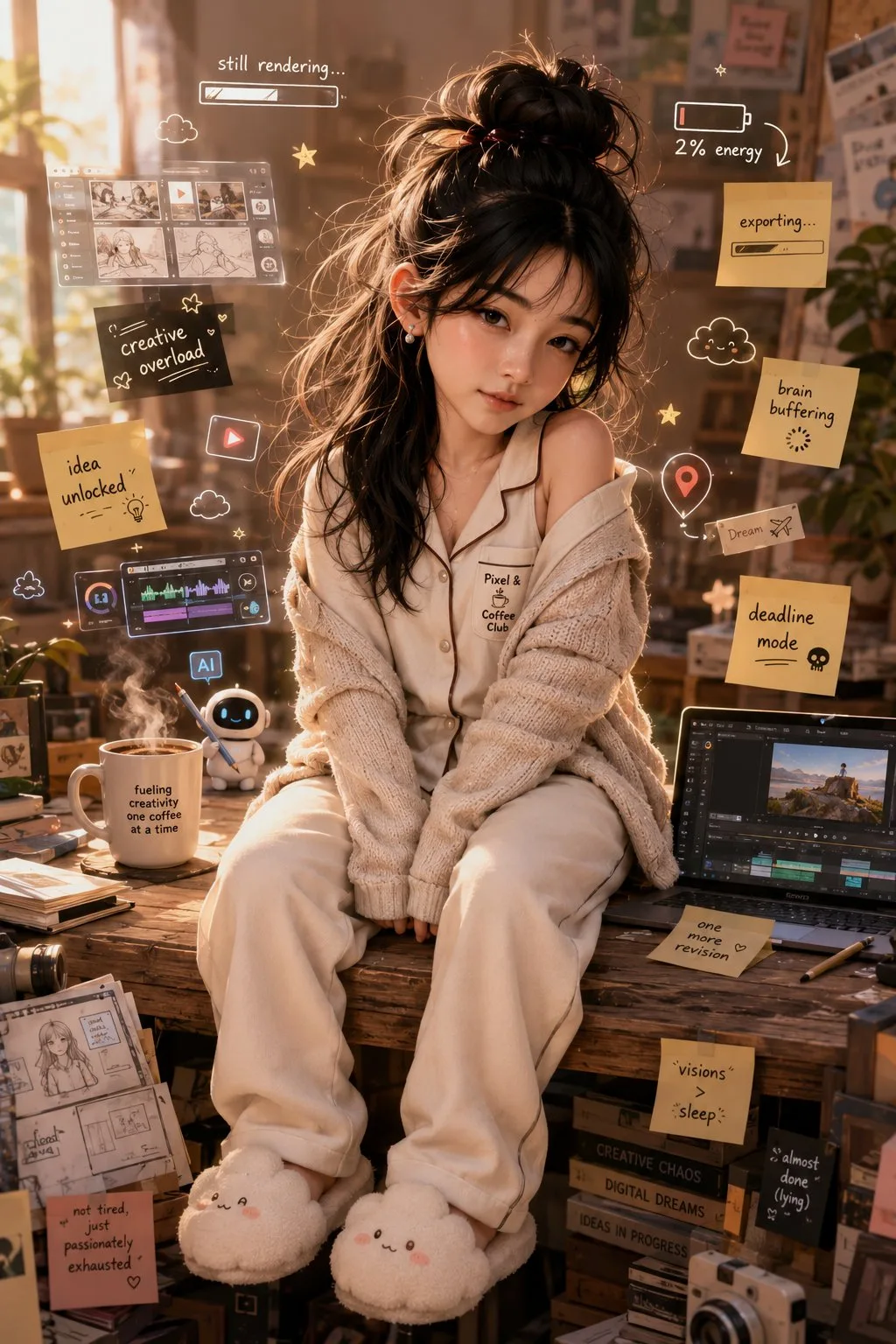 นักสร้างสรรค์ดิจิทัล Q-Chibi 3D อัจฉริยะแต่เหนื่อยล้า 1