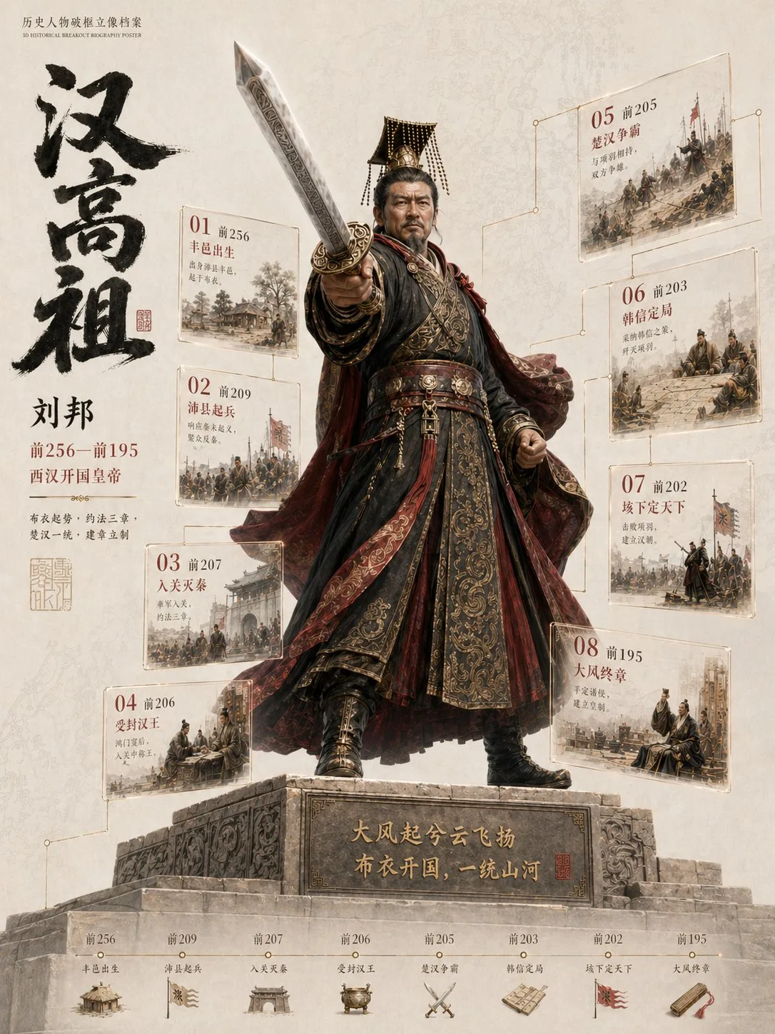 โปสเตอร์ชีวประวัติบุคคลสำคัญ 3 มิติ ทะลุกรอบ 1