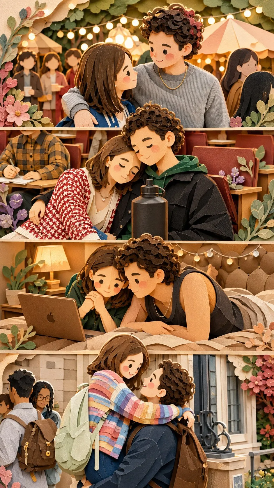 ศิลปะคัทเอาต์กระดาษ 3D สไตล์หนังสือนิทาน 1