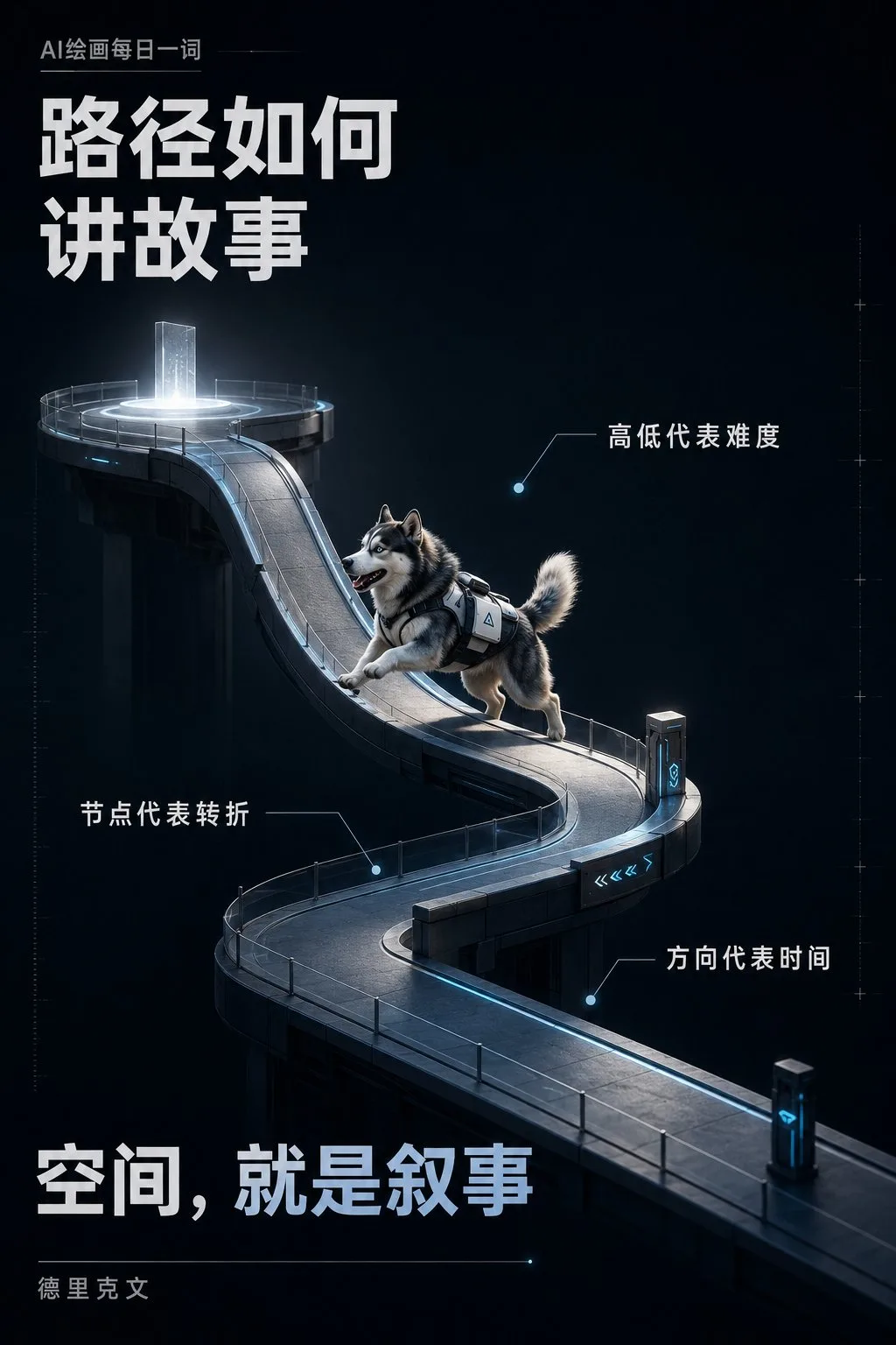 โปสเตอร์เส้นทาง 3D แนวเทคฯ 2
