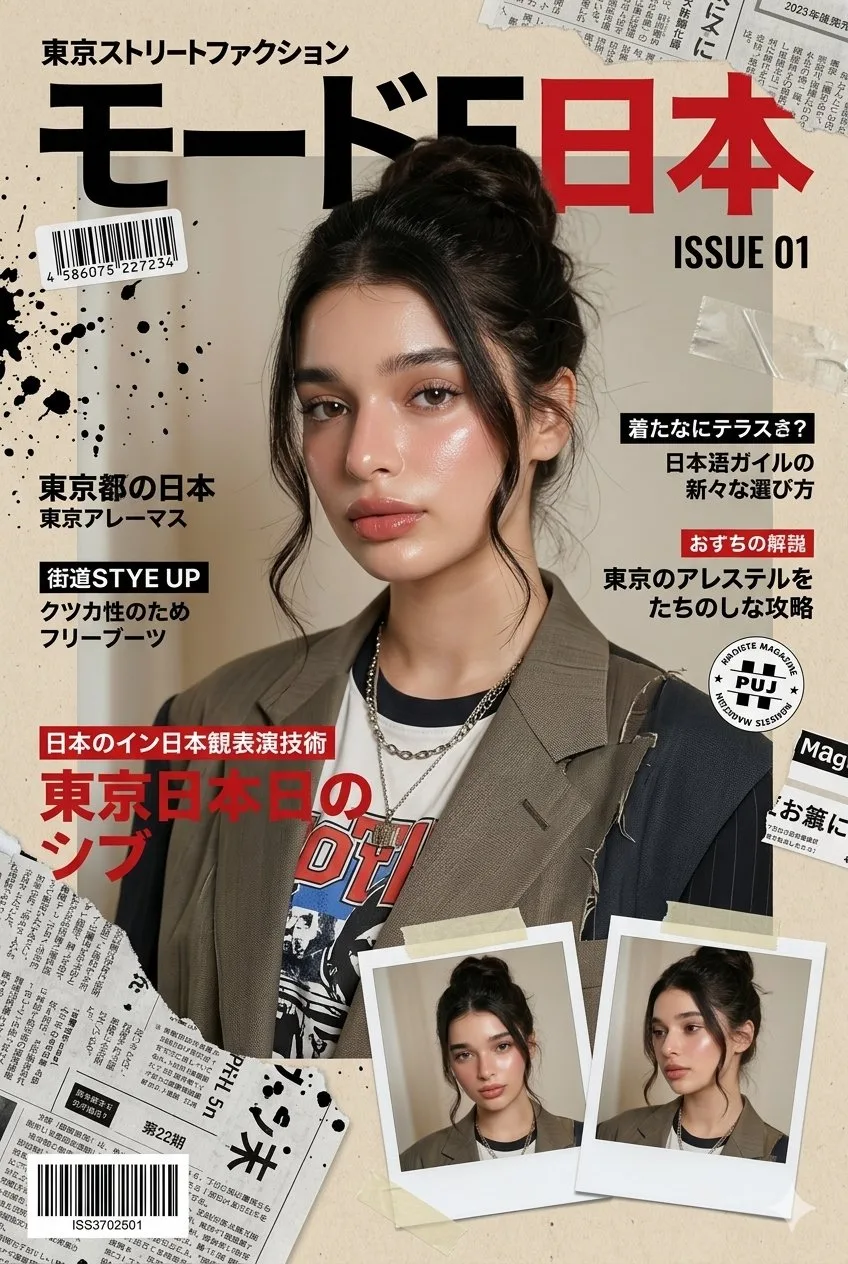 ปกนิตยสารแฟชั่นญี่ปุ่น 8K ระดับภาพยนตร์ 1