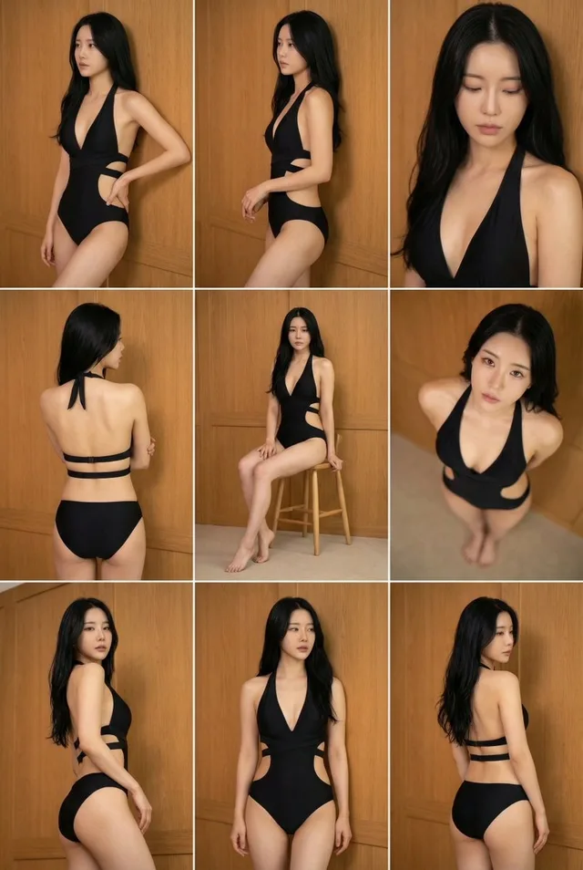 ตัวละครเดียวใน 9 ช่อง: หลากหลายมุมมองหลายท่าทาง