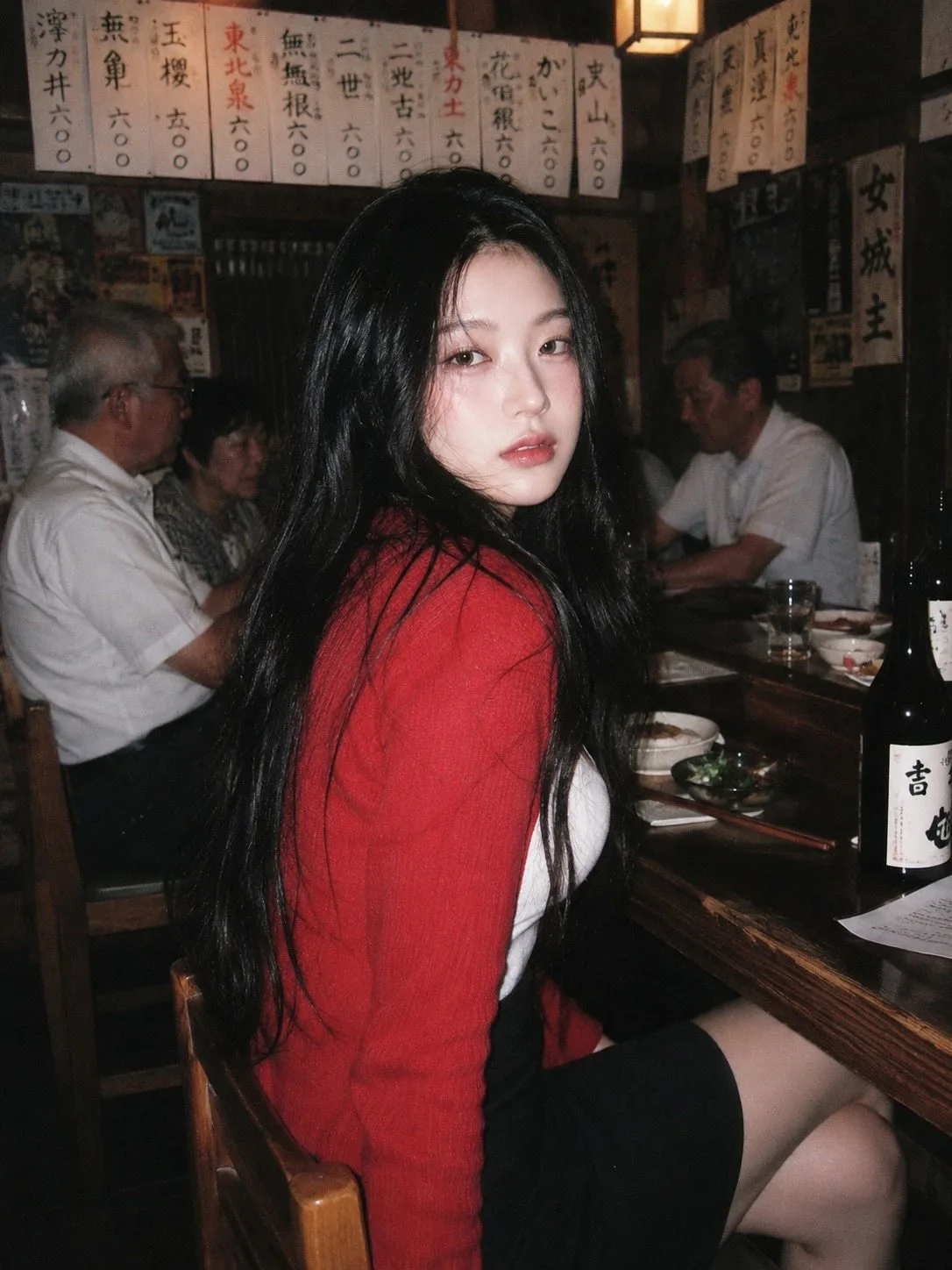 สาวชุดแดงในอิซากายะญี่ปุ่นยุค 90 1