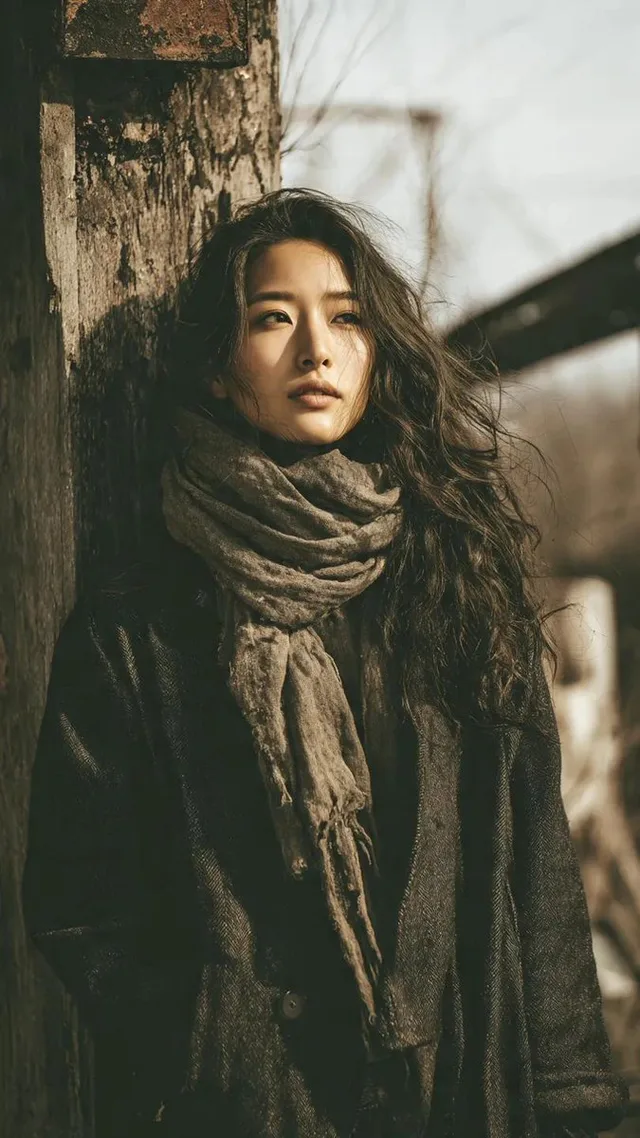 ภาพพอร์เทรตหญิงสาวญี่ปุ่นแนวกรันจ์ยุค 90