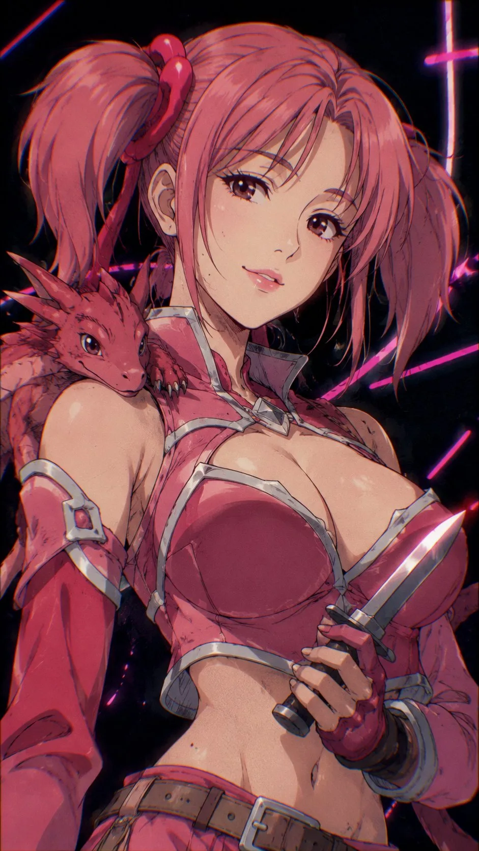 ตัวละครหญิง Sword Art Online สไตล์อนิเมะ 90s 1