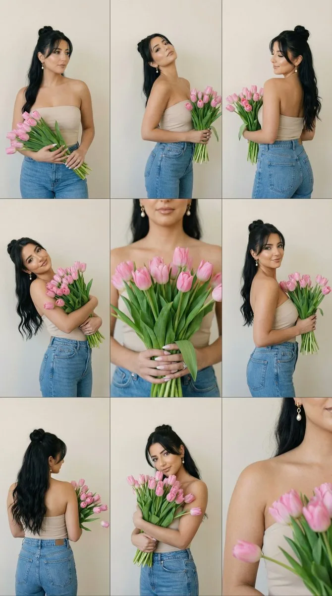 ภาพบุคคลทิวลิปโทนฟิล์ม 9 ช่อง 1