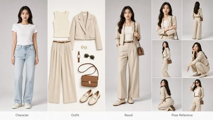 โปสเตอร์ลองชุด AI อัจฉริยะ (เปรียบเทียบ 4 ช่อง) 1