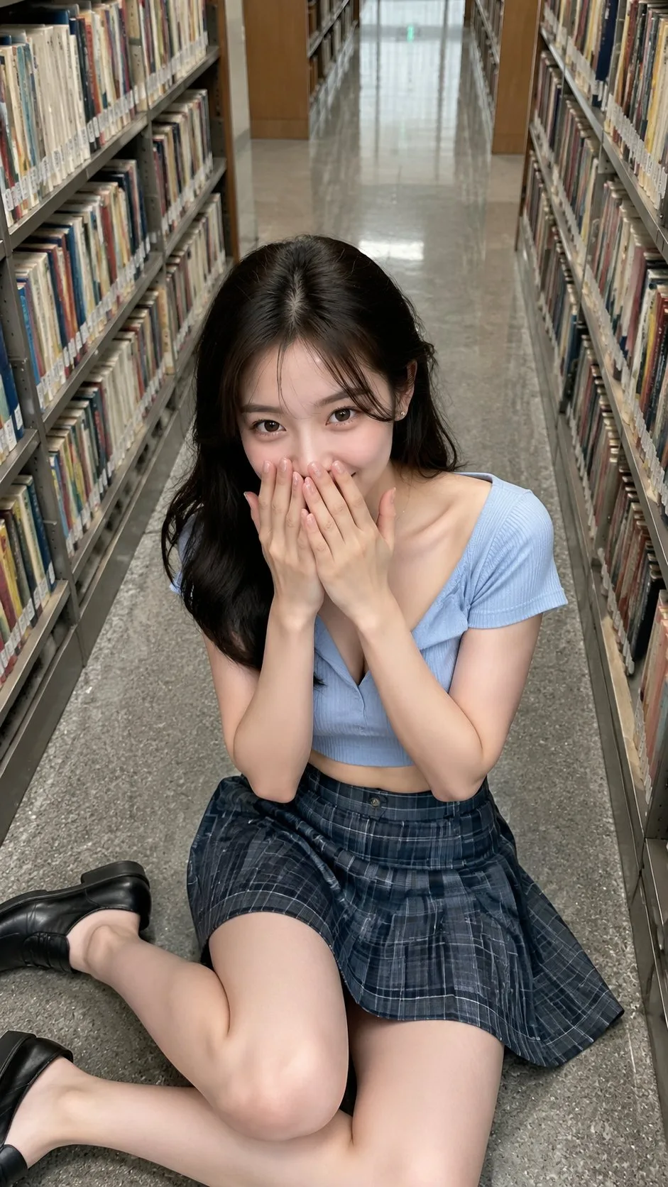 สาวเอเชียในร้านหนังสือ: มองกล้อง ชวนฝัน 1