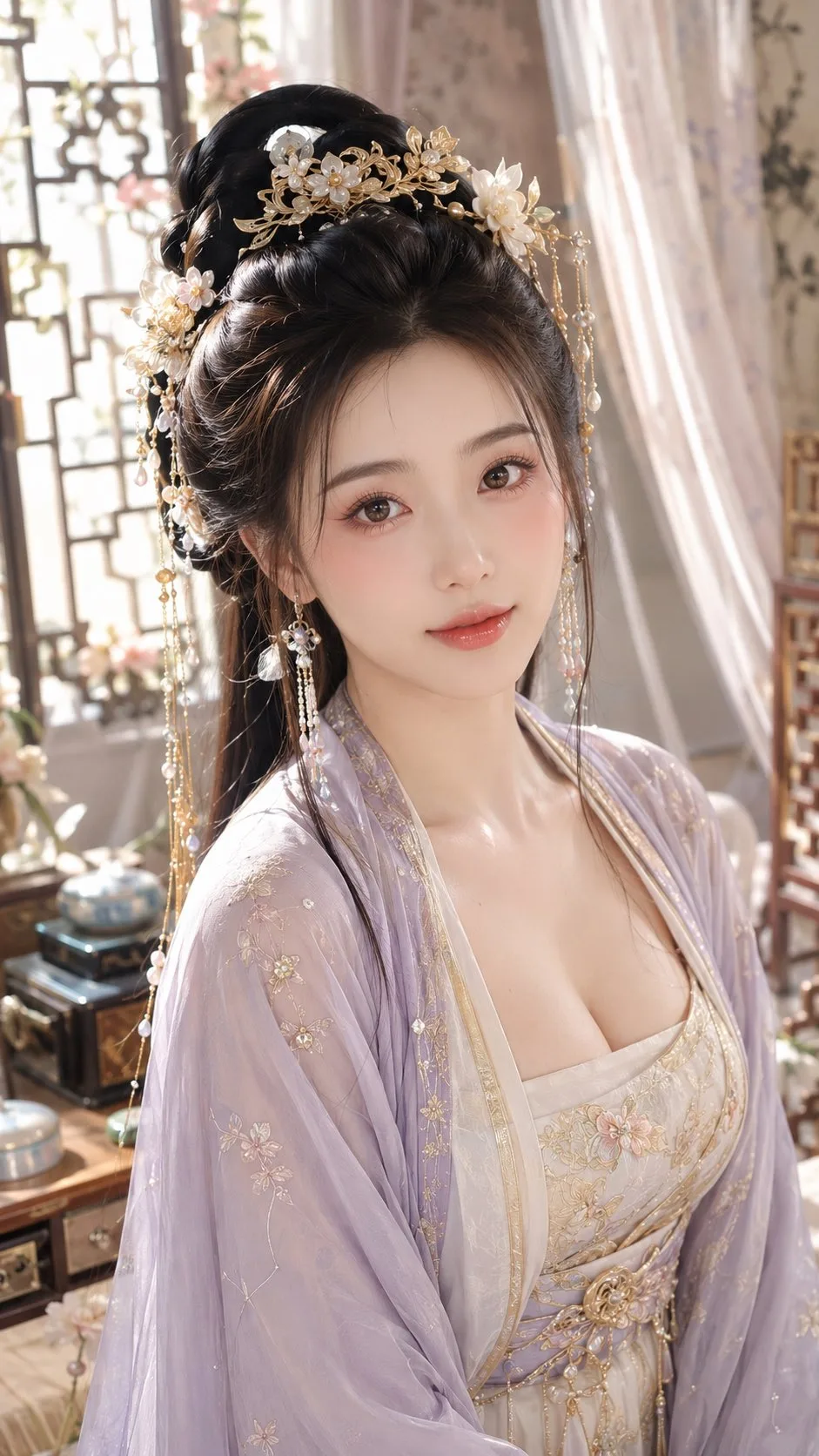 โคลสอัพสาวงามจีนโบราณ แต่งหน้าฉ่ำวาว 1
