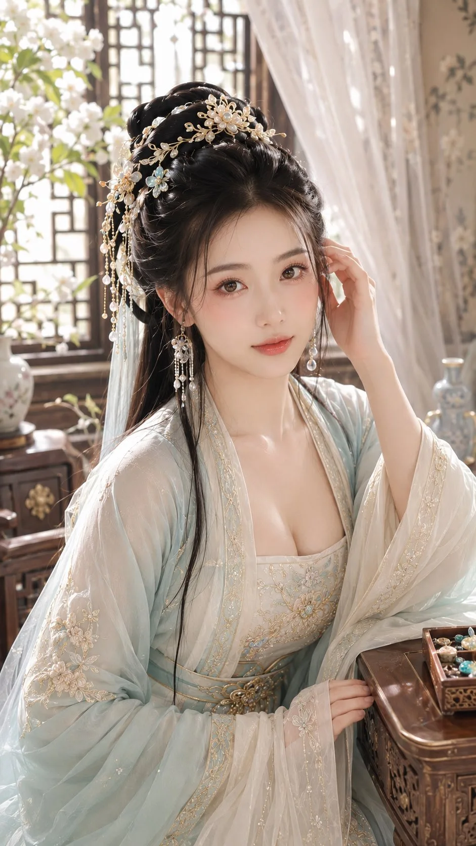 โคลสอัพสาวงามจีนโบราณ แต่งหน้าฉ่ำวาว 2