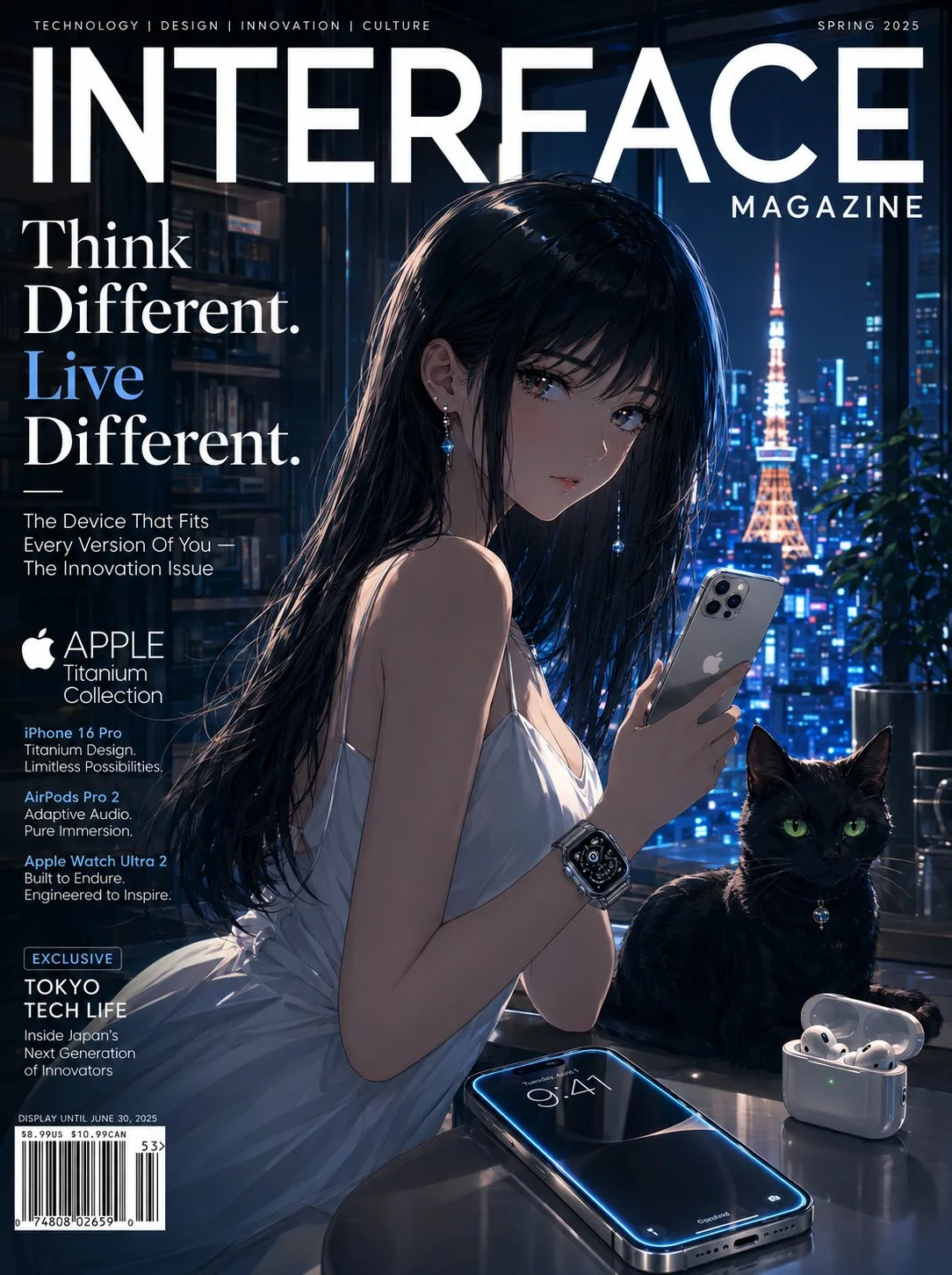 ปกนิตยสาร Apple x อะนิเมะ: ความงามแบบมินิมัล 1