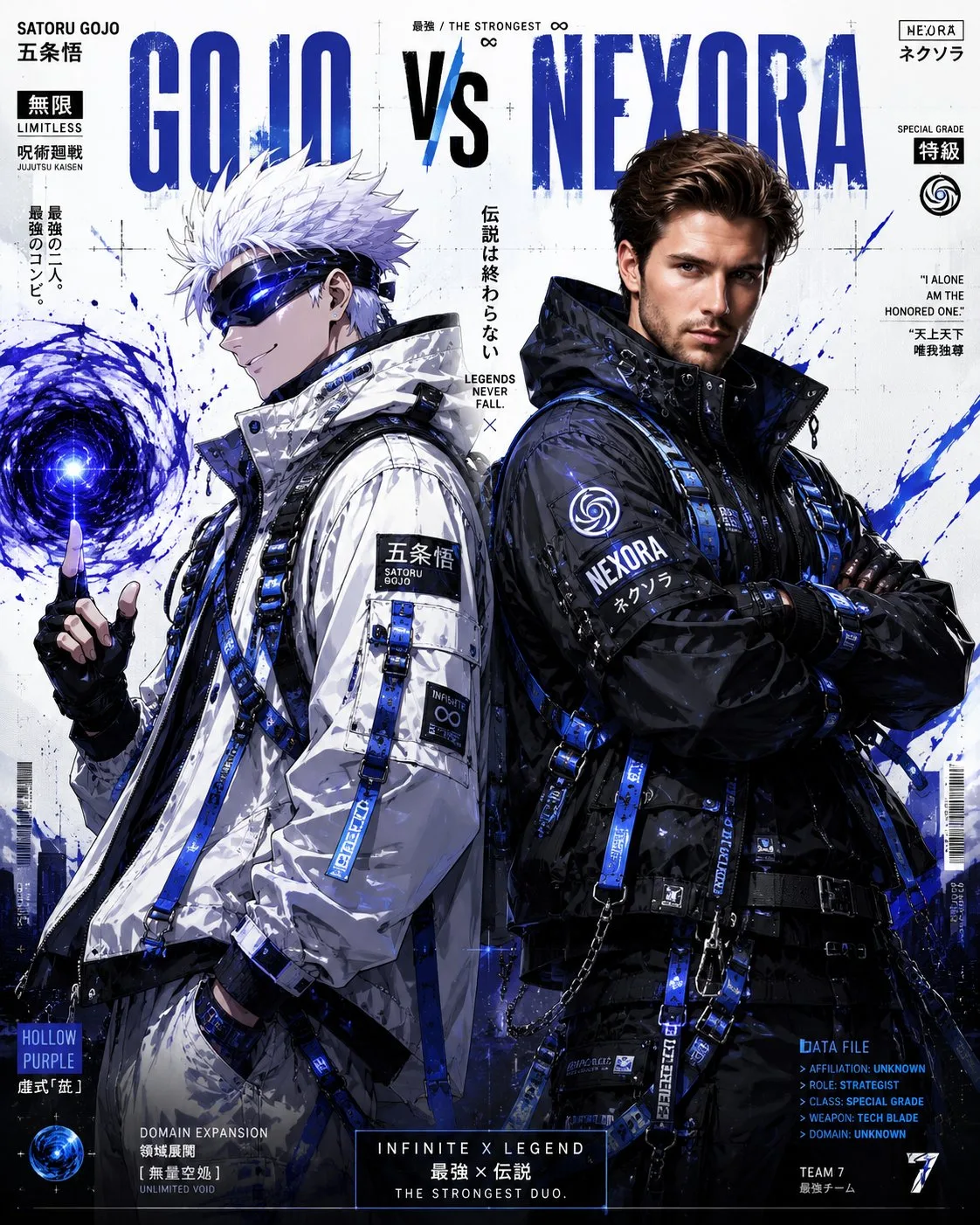 โปสเตอร์อนิเมะไซเบอร์พังค์ x แฟชั่นหรูหรา 2