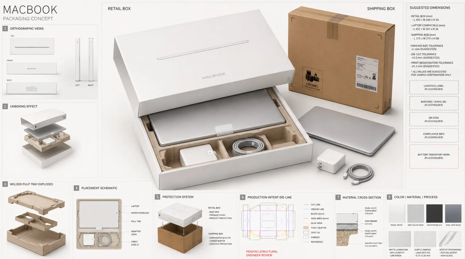 แนวคิดบรรจุภัณฑ์ MacBook ระดับไฮเอนด์ 1