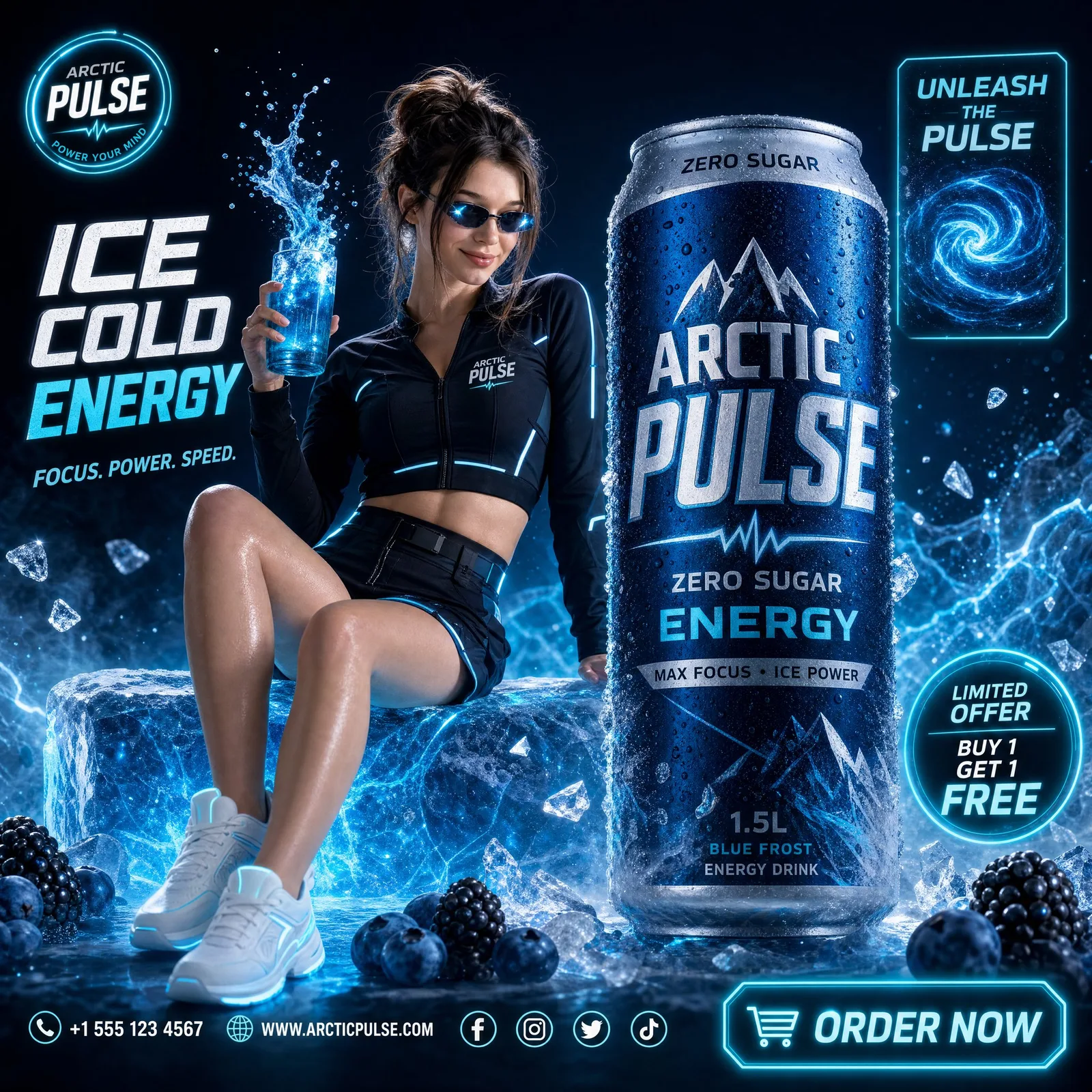 โฆษณาเครื่องดื่มชูกำลังแห่งอนาคต: Arctic Pulse 1
