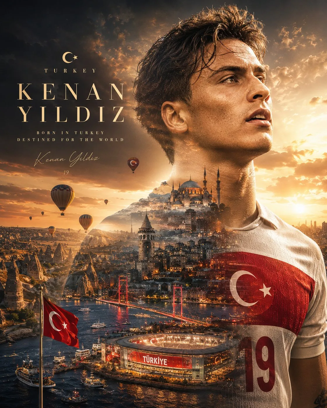 โปสเตอร์ฟุตบอล Arda Güler: การเปิดรับสองเท่าแบบตุรกี 1