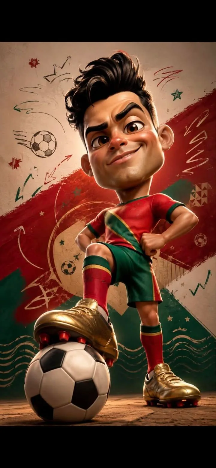 นักเตะอาร์เจนตินาเบอร์ 10 สไตล์การ์ตูนพิกซาร์ 2