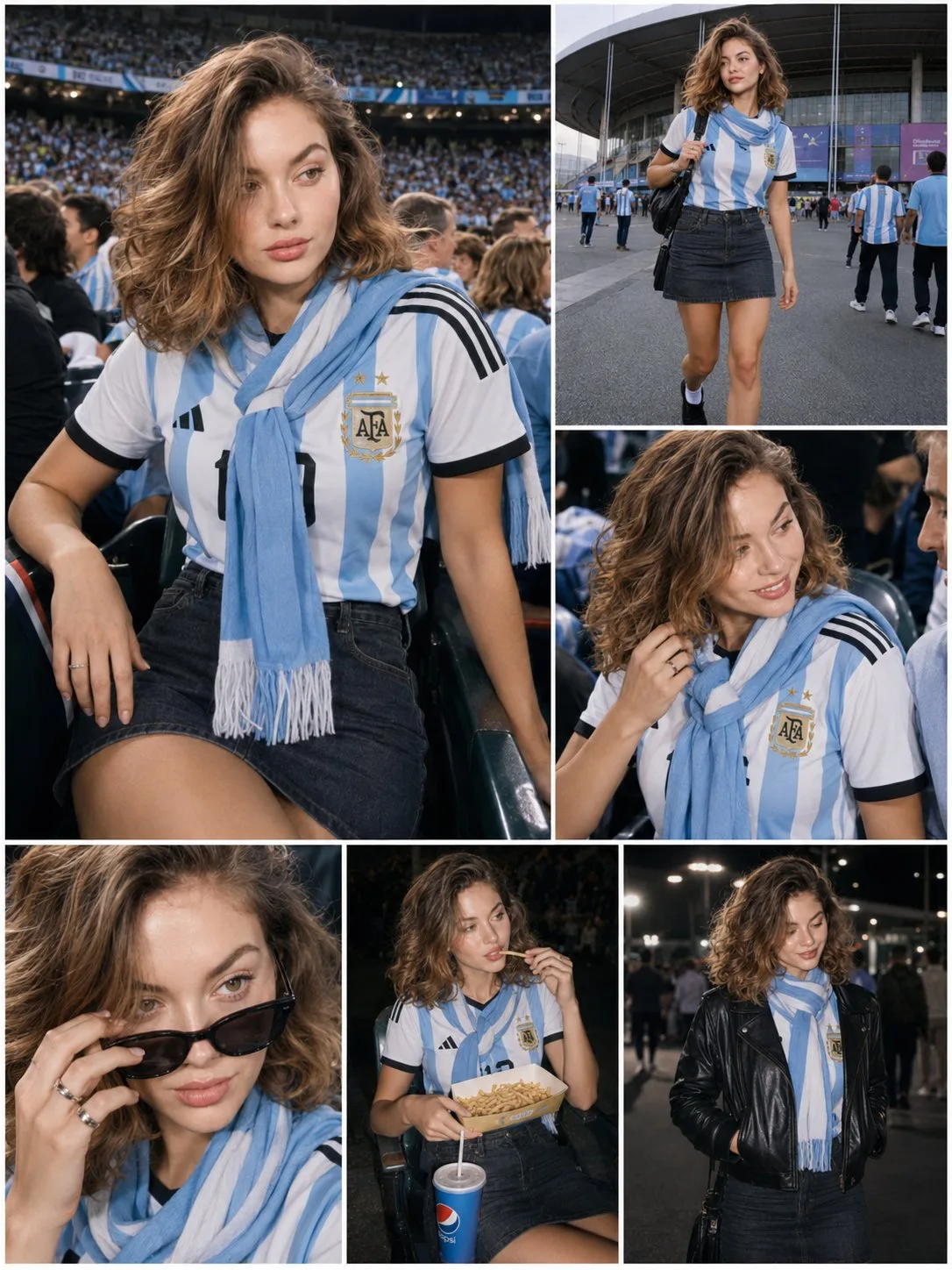 คอลลาจสาวสวยอาร์เจนตินา แฟนบอลตัวยง 1