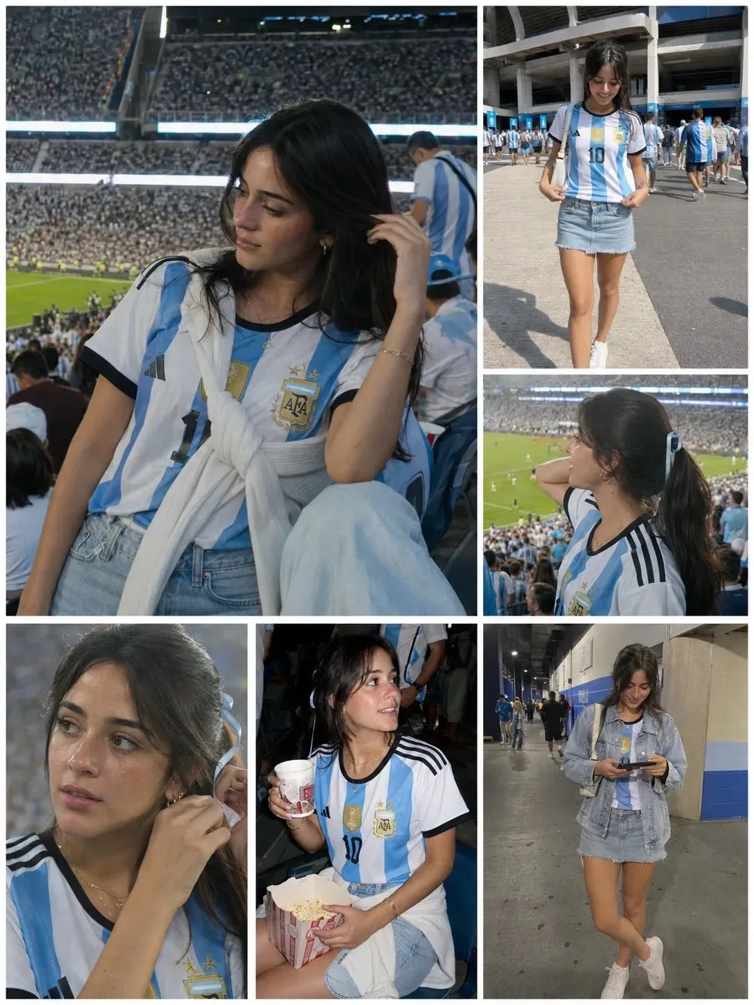 คอลลาจชีวิตสาวกฟ้าขาว #10 ในสนามฟุตบอล 1