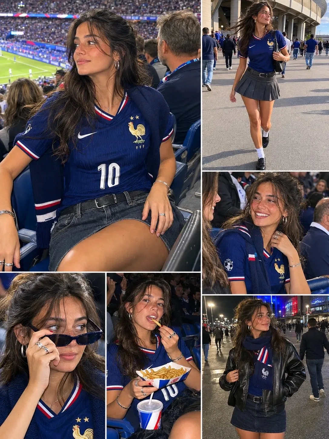 คอลลาจชีวิตสาวกฟ้าขาว #10 ในสนามฟุตบอล 2