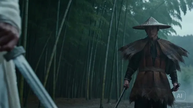 คู่แค้นสองกระบี่ในป่าไผ่ยามฝนพรำ (สโลว์โมชั่น)