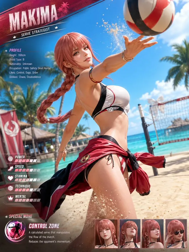 ออกแบบตัวละครวอลเลย์บอลชายหาดสไตล์ DOA Xtreme
