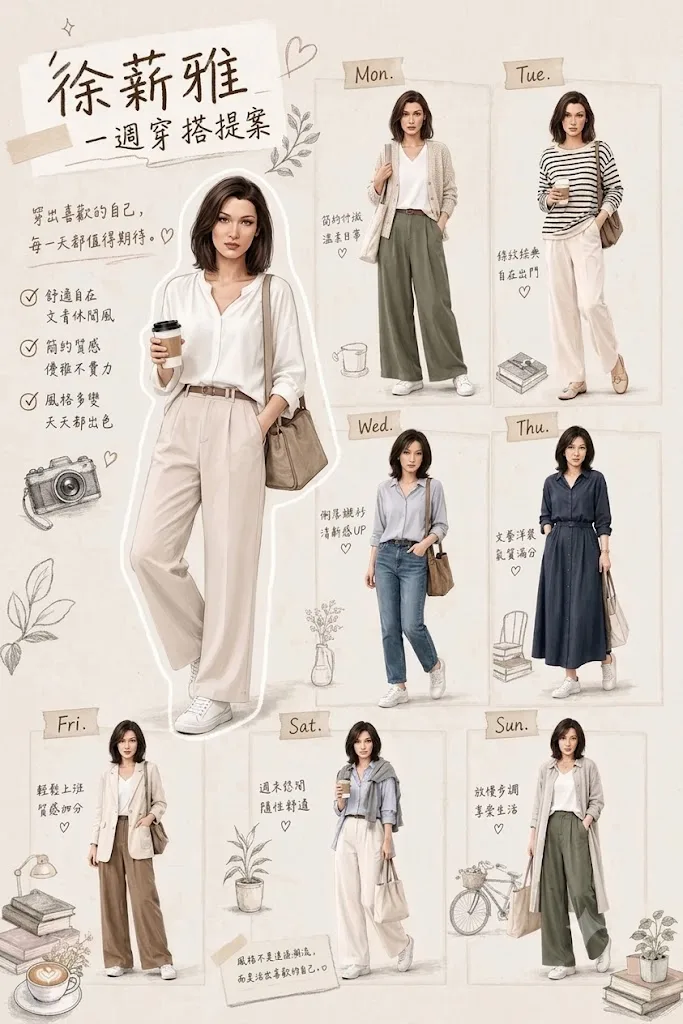 โปสเตอร์แฟชั่นชุดรายสัปดาห์สไตล์สมุดภาพอบอุ่น 1