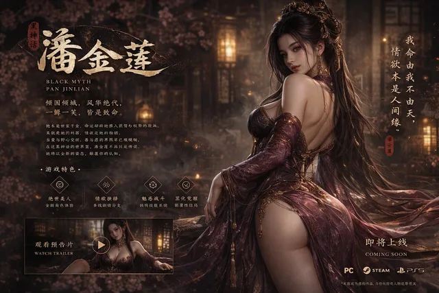 Black Myth: พันจินเหลียน เกมแนะนำหน้าจอ