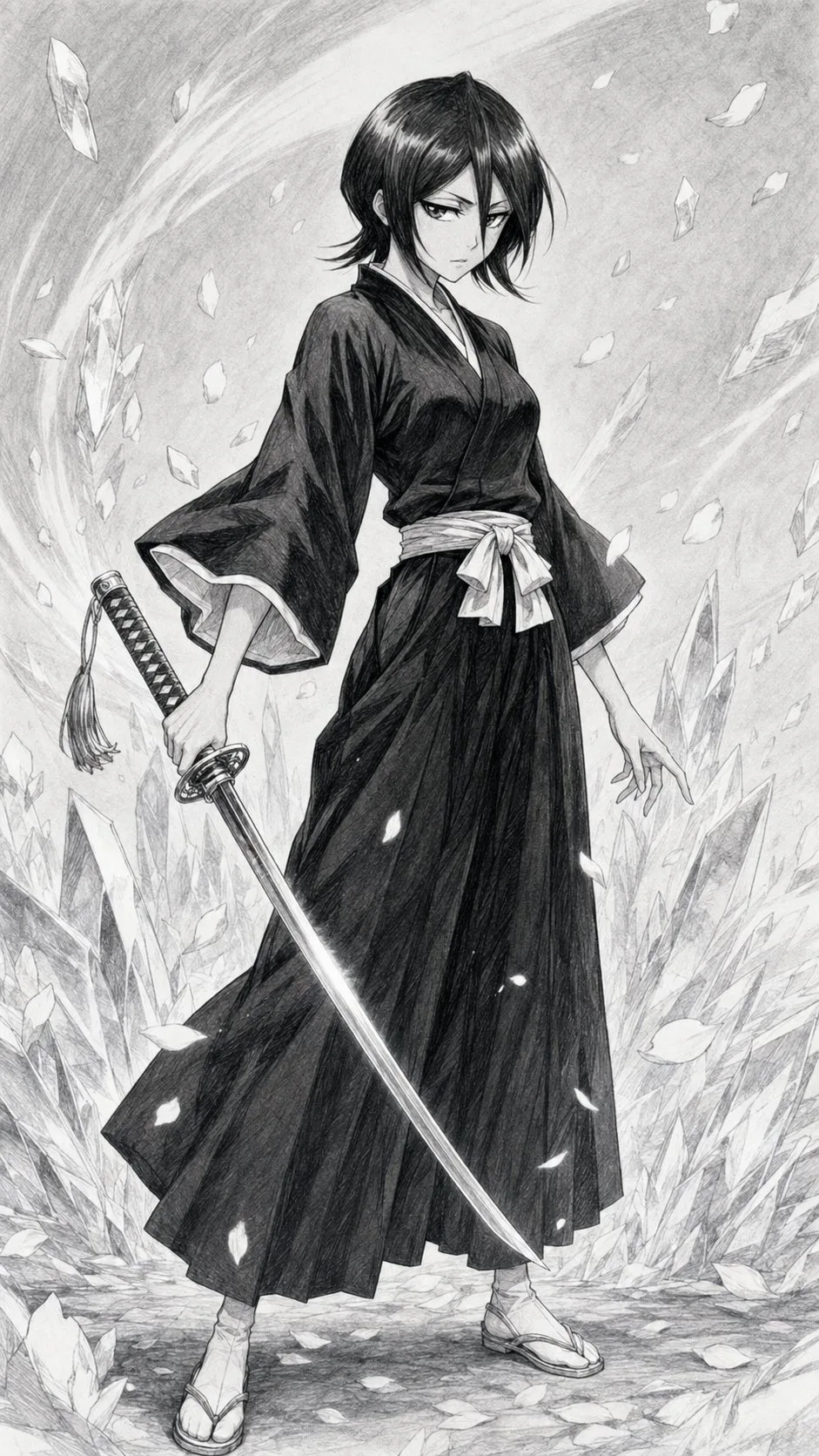 โปสเตอร์ตัวละครหญิงจาก BLEACH สไตล์ อ. โทริยามะ 1