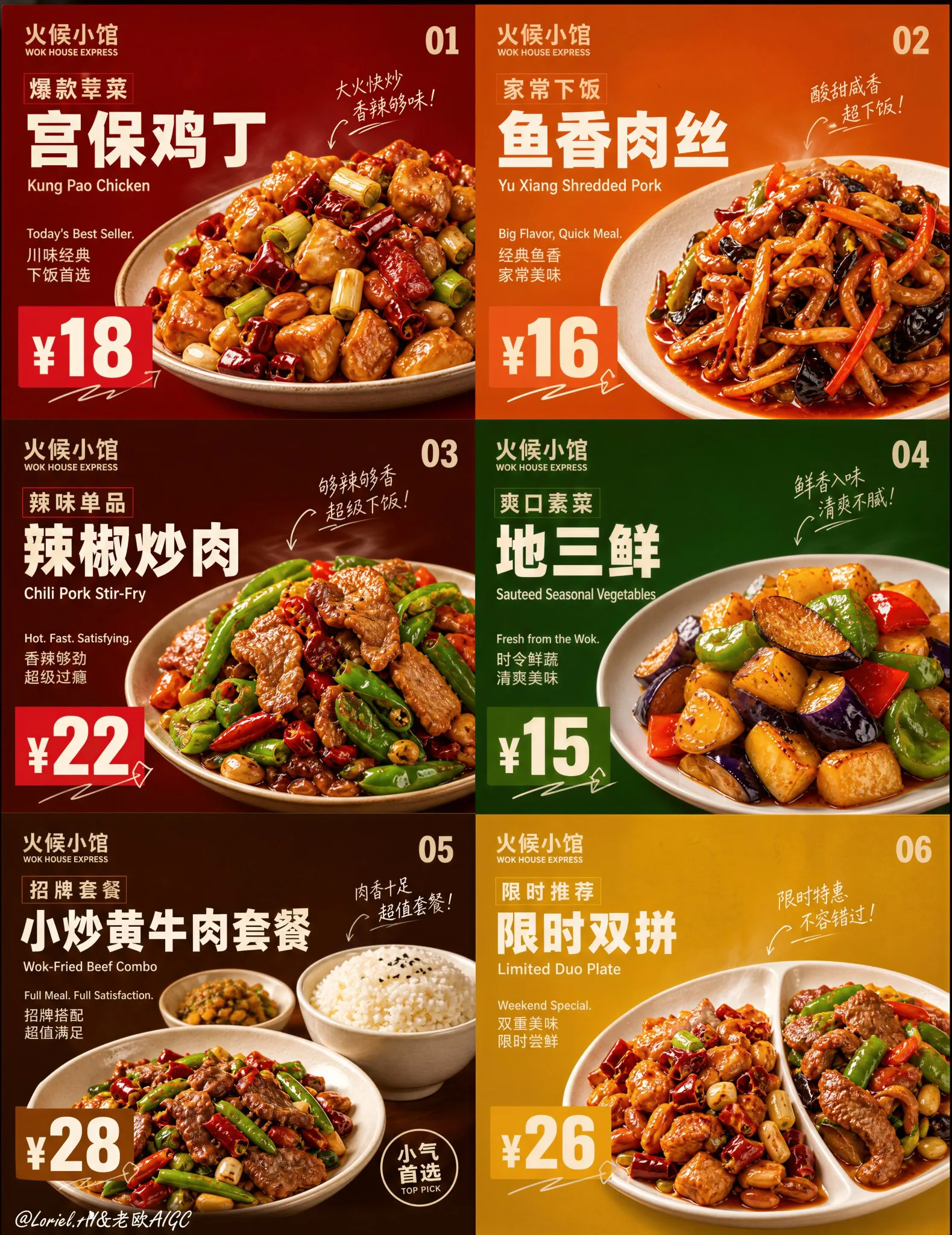 โปสเตอร์โปรโมทเมนูฟาสต์ฟู้ดพรีเมียม 6 ช่อง 2