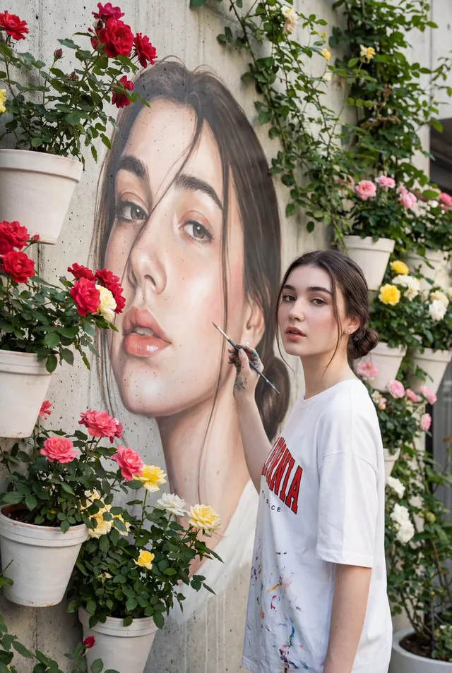 เงาสะท้อนบนผนัง: ภาพเหมือนตนเองในคาเฟ่