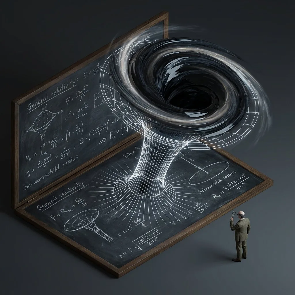สูตรคณิตบนกระดานดำ กลายร่างเป็นหลุมดำพิศวง 1