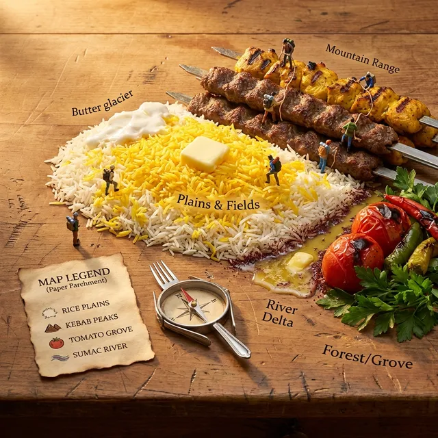 แผนที่ภูมิประเทศ Chelo Kebab: การผจญภัยของนักสำรวจจิ๋ว