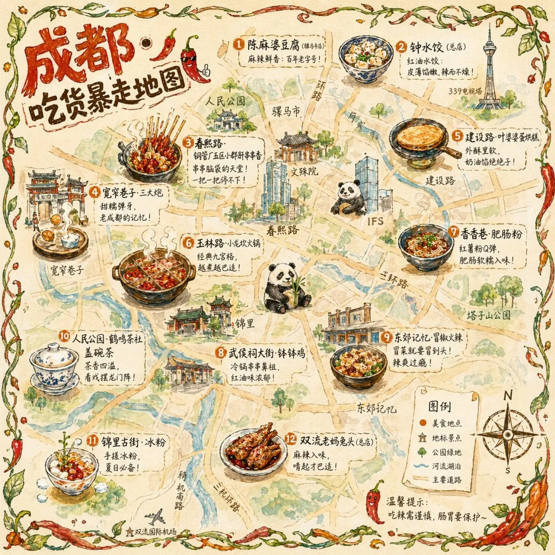 แผนที่อาหารเฉิงตู: ตะลุยกินแบบแฮนด์เมดสุดน่ารัก! 1