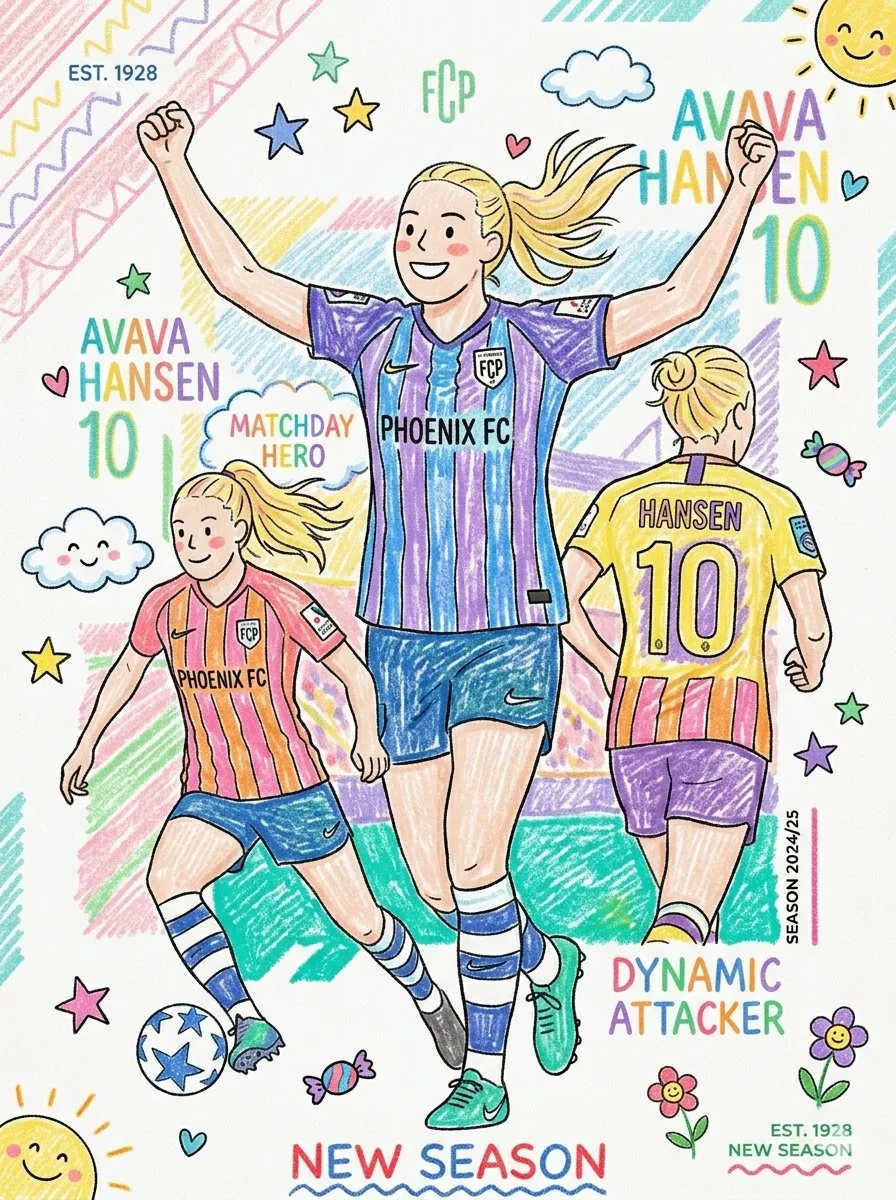 ภาพวาดสีเทียนสไตล์เด็กน่ารัก 1
