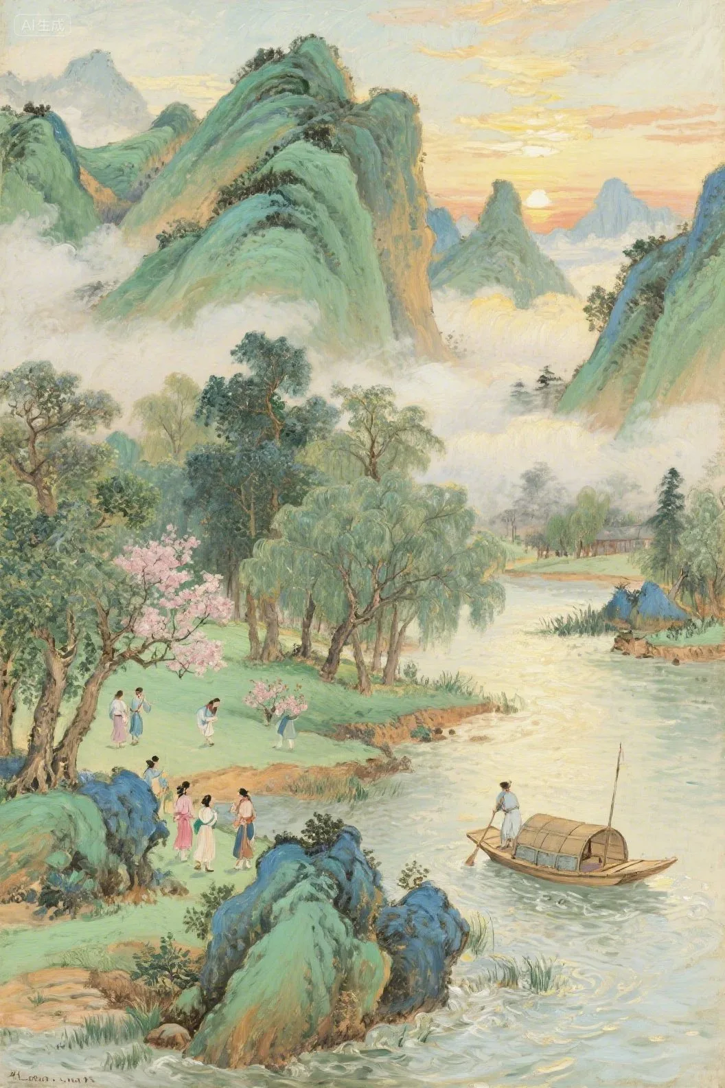 คืนชีพภาพวาดจีนโบราณสู่ภาพถ่ายสมจริง 1