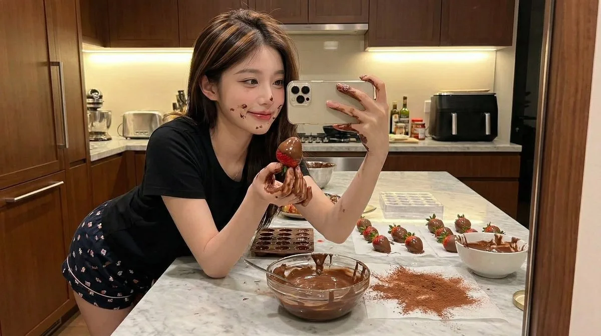 เซลฟี่สาวช่างช็อกโกแลตสุดน่ารัก 1
