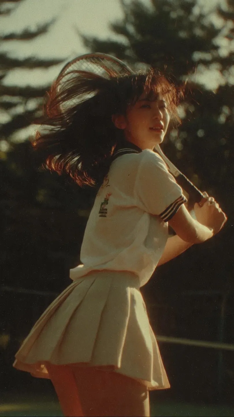 สาวเทนนิสสไตล์หนังญี่ปุ่นยุค 90 1