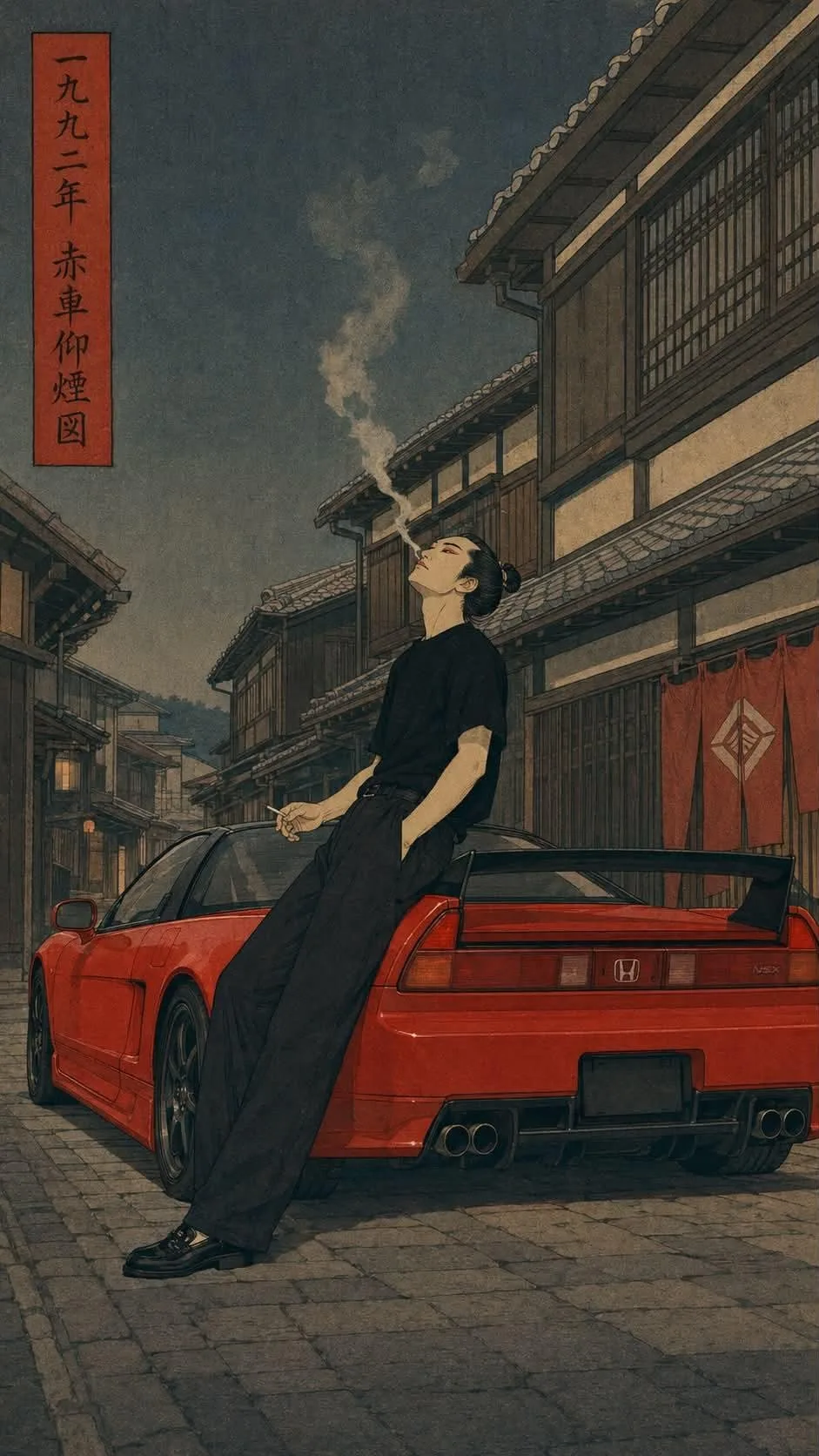 Honda NSX (NA1) ยุค 90 สไตล์มังงะ 2