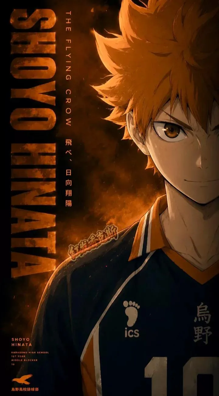 โปสเตอร์ตัวละครอนิเมะวอลเลย์บอล สไตล์หนัง 1