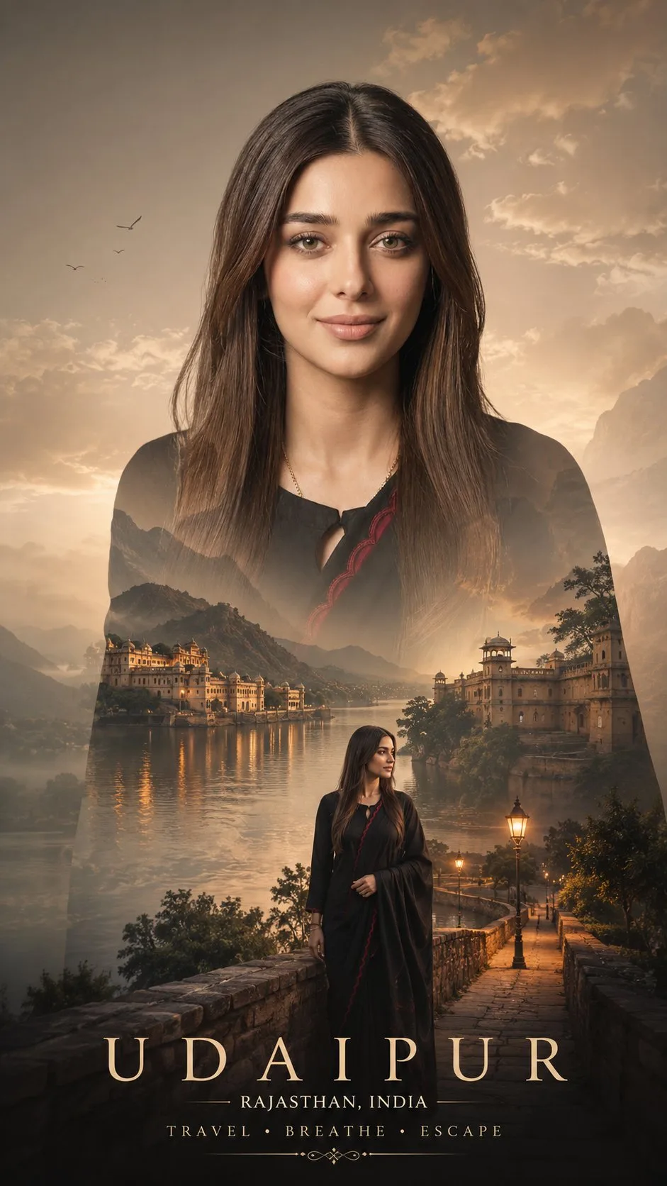 โปสเตอร์ท่องเที่ยวภาพซ้อนแนวหนัง 1