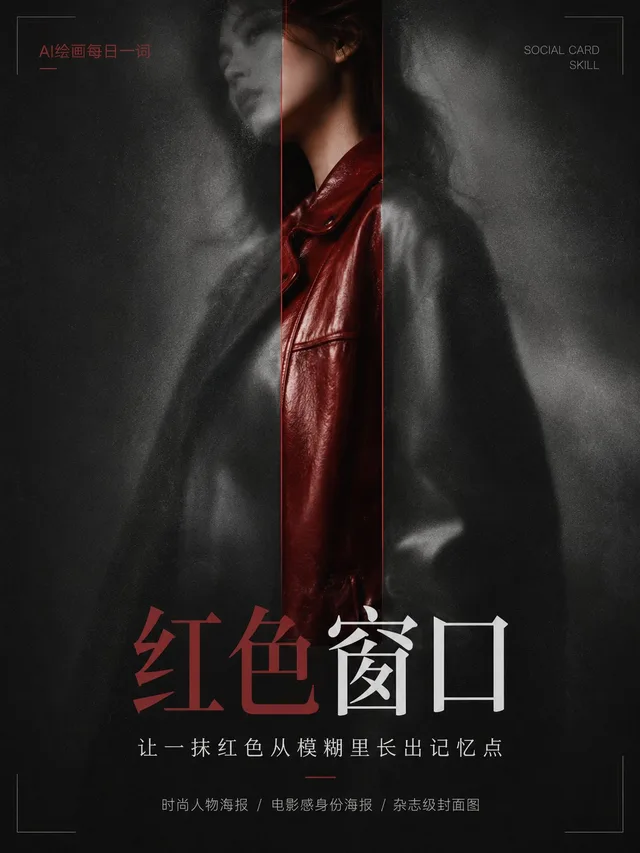 โปสเตอร์แฟชั่นลึกลับ สไตล์ภาพยนตร์
