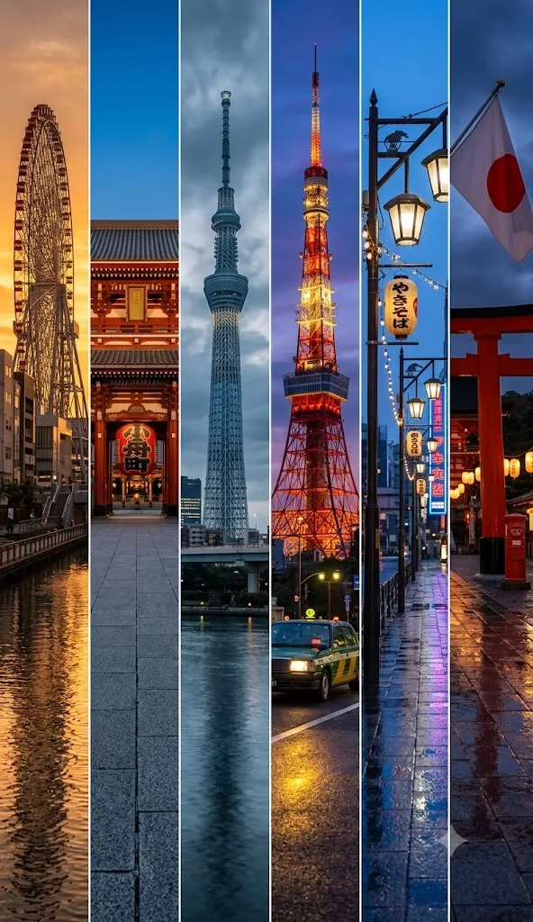 โปสเตอร์ท่องเที่ยว 6 ช่อง สไตล์ภาพยนตร์ 1
