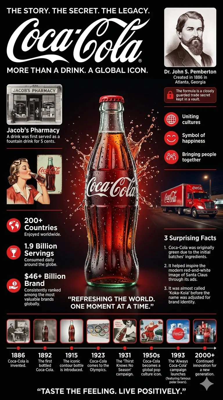 โปสเตอร์ Coca-Cola สไตล์ภาพยนตร์ ดาร์กหรูหรา 1
