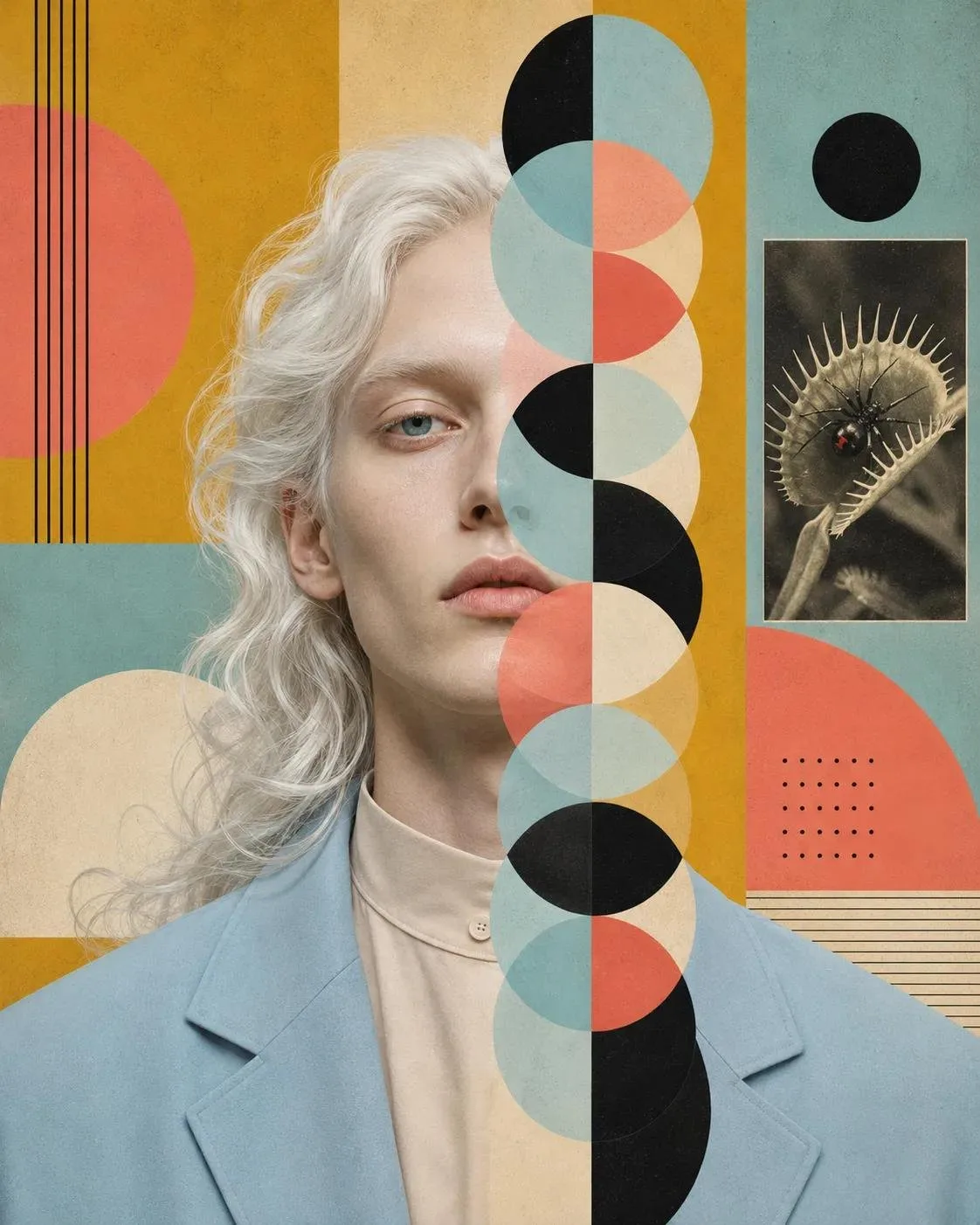 คอลลาจภาพบุคคลแนว Bauhaus แฟชั่นร่วมสมัย 2