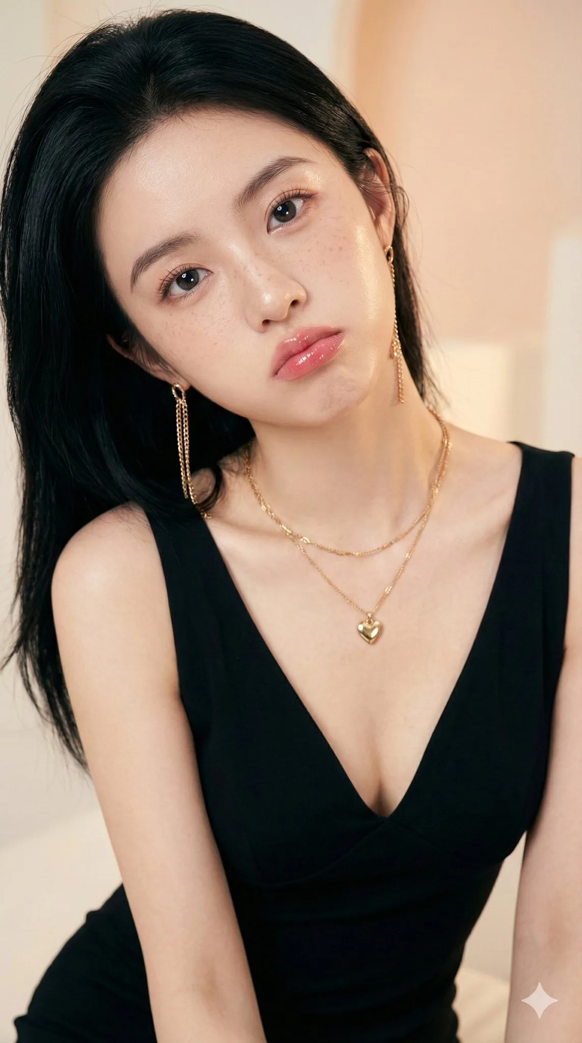 สาวขี้อ้อน: ภาพเหมือนสวยซอฟต์ สไตล์ K-Pop (Ultra-Realistic) 1